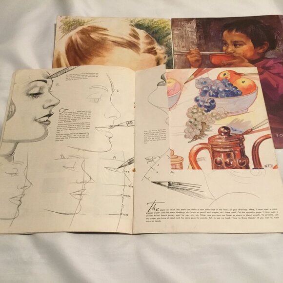 Vintage Walter T. Foster Art Books - Lot Of 3 How To Draw/Oil PAINT - Picture 7 of 10